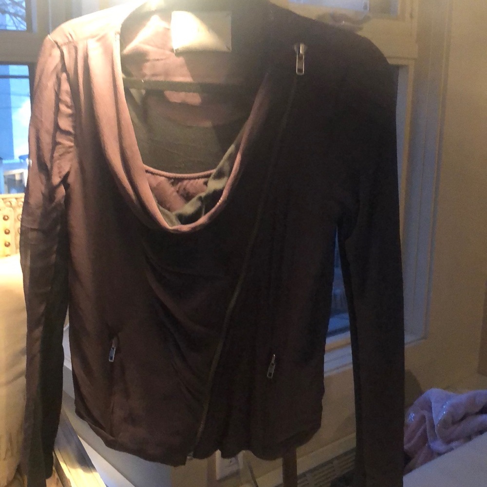 A.L.C. Motorcycle style silk jacket